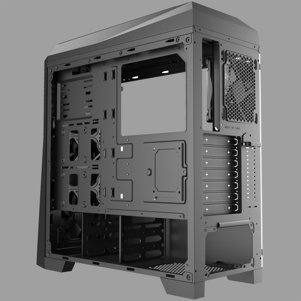 Azza Chroma 410B | Midi Tower Case | Zwart 6 Azza Chroma 410B | Midi Tower Case | Zwart - Afbeelding 6