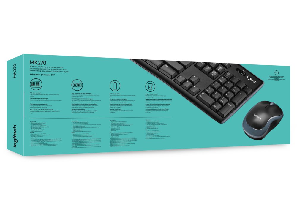 Logitech MK270 | Draadloze Muis en Toetsenbordcombo | QWERTY 5 Logitech MK270 | Draadloze Muis en Toetsenbordcombo | QWERTY - Afbeelding 5