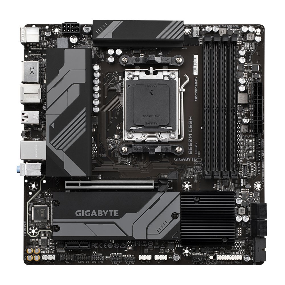 Gigabyte B650M DS3H | Socket AM5 | AMD B650 | 4xDDR5 | Micro-ATX | Moederbord 1 Gigabyte B650M DS3H | Socket AM5 | AMD B650 | 4xDDR5 | Micro-ATX | Moederbord