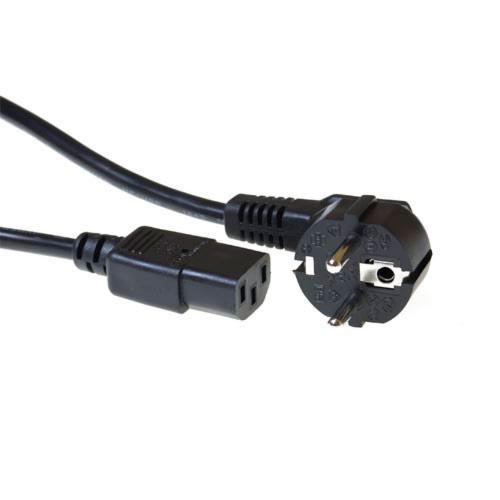 ACT 230V aansluitkabel | Schuko male (haaks) naar C13 | 230V / 10A | Zwart | 1.5 m 2 ACT 230V aansluitkabel | Schuko male (haaks) naar C13 | 230V / 10A | Zwart | 1.5 m - Afbeelding 2
