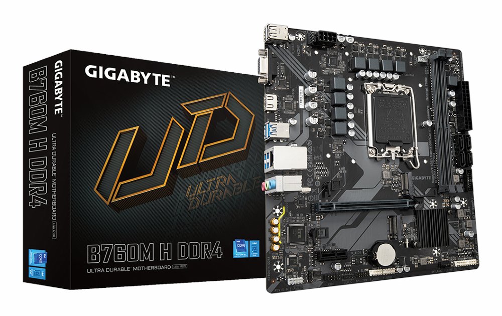 Gigabyte B760M H DDR4 | Socket LGA 1700 | Intel B760 | 4xDDR4 | Micro ATX | Moederbord 1 Gigabyte B760M H DDR4 | Socket LGA 1700 | Intel B760 | 4xDDR4 | Micro ATX | Moederbord