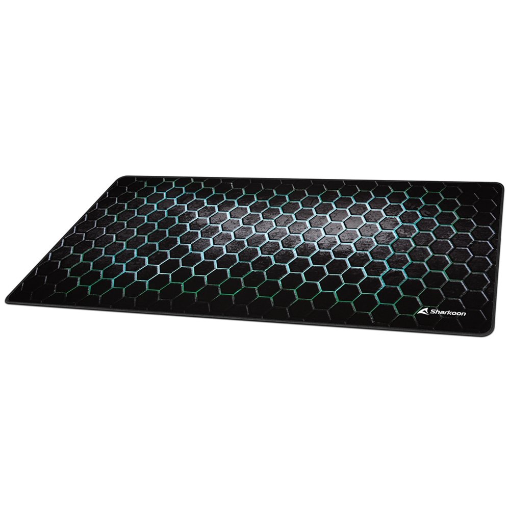 Sharkoon SKILLER SGP30 | Gaming-muismat | XXL-formaat (900 x 400 mm) | Waterafstotend textiel | Antislip rubberen onderzijde | Zwart/Groen 2 Sharkoon SKILLER SGP30 | Gaming-muismat | XXL-formaat (900 x 400 mm) | Waterafstotend textiel | Antislip rubberen onderzijde | Zwart/Groen - Afbeelding 2