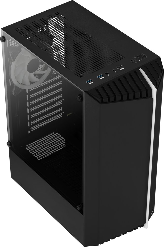 CASE Aerocool Bionic V2 MicroATX 2xUSB2.0 1XUSB 3.2 / RGB 7 CASE Aerocool Bionic V2 MicroATX 2xUSB2.0 1XUSB 3.2 / RGB - Afbeelding 7