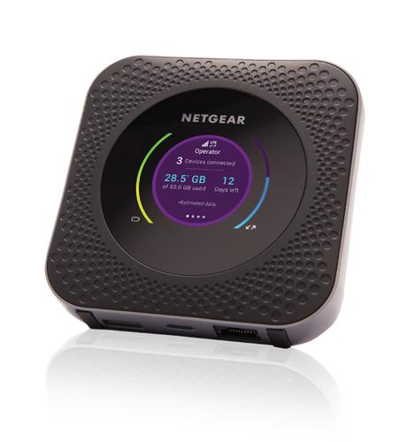 NETGEAR AirCard M1 MR1100-100EUS | Mobiele WiFi (4G LTE) Router | Tot 1 Gbps | Zwart 2 NETGEAR AirCard M1 MR1100-100EUS | Mobiele WiFi (4G LTE) Router | Tot 1 Gbps | Zwart - Afbeelding 2