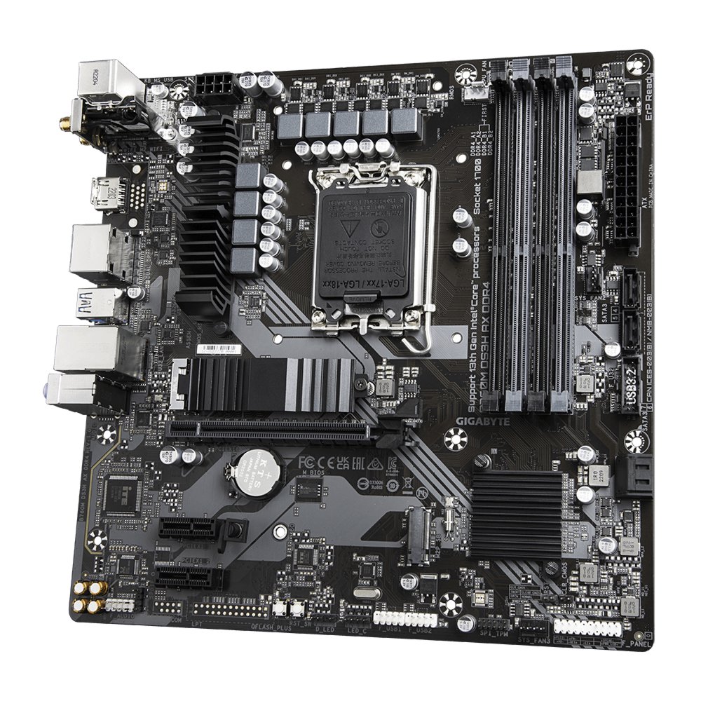 Gigabyte B760M DS3H AX DDR4 | Socket LGA 1700 | Intel B760 | 4xDDR4 | Micro-ATX | Moederbord 2 Gigabyte B760M DS3H AX DDR4 | Socket LGA 1700 | Intel B760 | 4xDDR4 | Micro-ATX | Moederbord - Afbeelding 2
