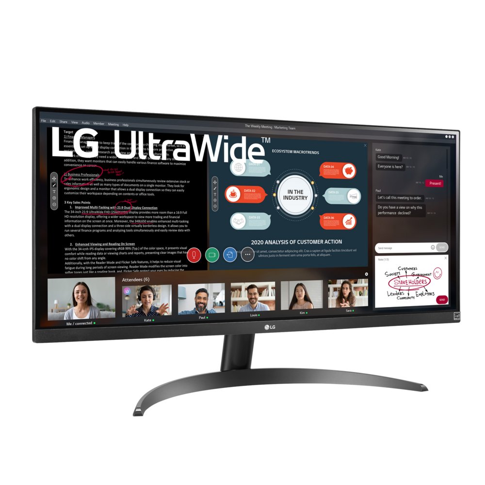 LG 29WP500-B 29" | 2560x1080 IPS | 75Hz | Ultrawide Monitor 3 LG 29WP500-B 29" | 2560x1080 IPS | 75Hz | Ultrawide Monitor - Afbeelding 3