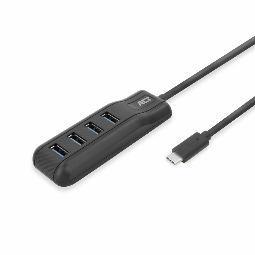 ACT AC6420 | USB 3.2 Gen 1 (3.1 Gen 1) Type-C Interface Hub | 5000 Mbit/s | Zwart 1 ACT AC6420 | USB 3.2 Gen 1 (3.1 Gen 1) Type-C Interface Hub | 5000 Mbit/s | Zwart