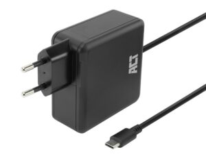 ACT AC2015 | 100W USB-C Laptoplader | Power Delivery | Vaste 2 Meter USB-C Kabel