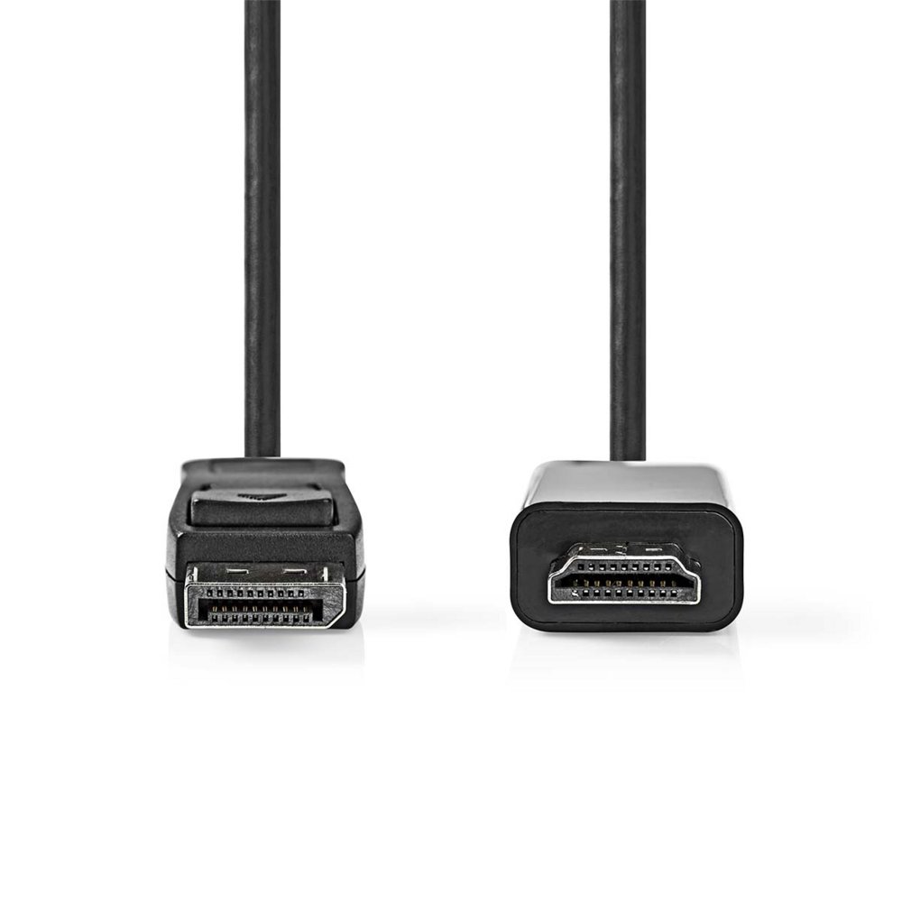 Nedis CCGL37100BK10 | DisplayPort naar HDMI adapterkabel | 1 m | DisplayPort male | HDMI Type A (Standaard) | Full HD 1080p | Zwart 2 Nedis CCGL37100BK10 | DisplayPort naar HDMI adapterkabel | 1 m | DisplayPort male | HDMI Type A (Standaard) | Full HD 1080p | Zwart - Afbeelding 2