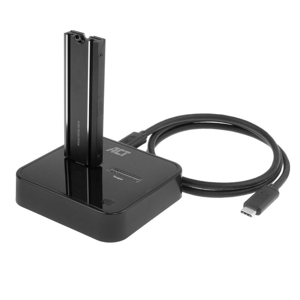 ACT AC1502 | Dual M.2 NVMe/PCIe SSD Docking Clone Station | USB-C 3.2 Gen2 (10 Gbps) 3 ACT AC1502 | Dual M.2 NVMe/PCIe SSD Docking Clone Station | USB-C 3.2 Gen2 (10 Gbps) - Afbeelding 3