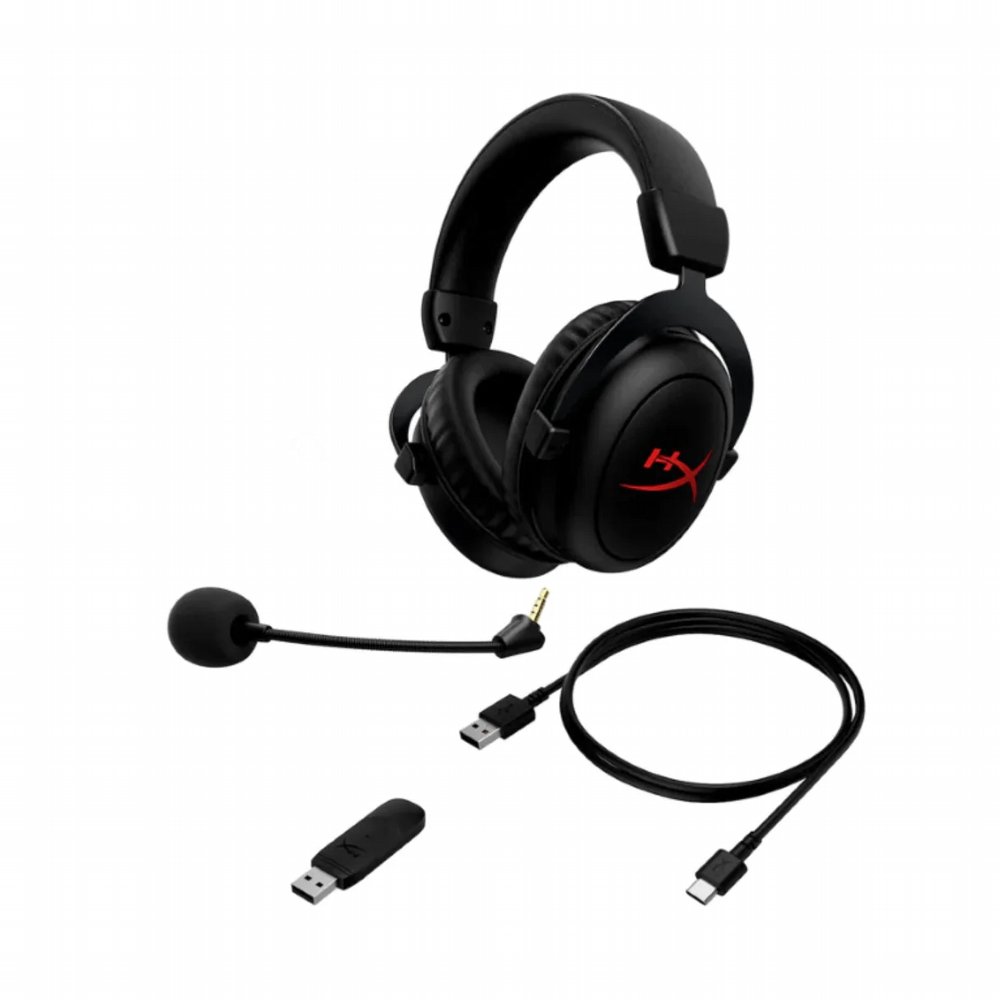 HyperX Cloud II Core | Draadloze Over-Ear Gaming Headset | USB-A Receiver & 3.5mm | Zwart 3 HyperX Cloud II Core | Draadloze Over-Ear Gaming Headset | USB-A Receiver & 3.5mm | Zwart - Afbeelding 3