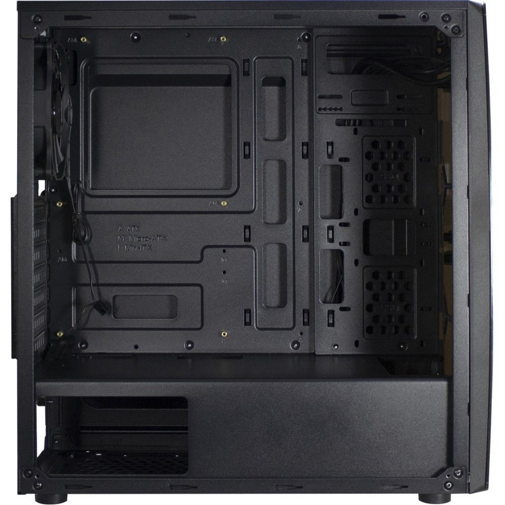 Inter-Tech Thunder Blue Light | Midi Tower Case | Zwart 5 Inter-Tech Thunder Blue Light | Midi Tower Case | Zwart - Afbeelding 5