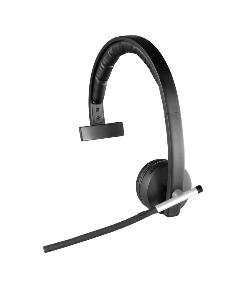 Logitech H820e | Draadloze Mono On-Ear Headset | Zwart 1 Logitech H820e | Draadloze Mono On-Ear Headset | Zwart