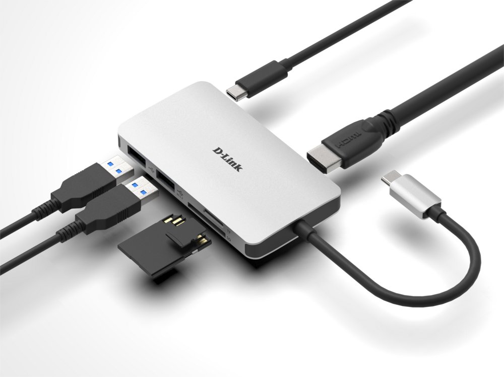D-Link DUB-M610 | Docking Station & Poortreplicator | USB-C 3.2 Gen 1 | Aluminium/Zwart 5 D-Link DUB-M610 | Docking Station & Poortreplicator | USB-C 3.2 Gen 1 | Aluminium/Zwart - Afbeelding 5
