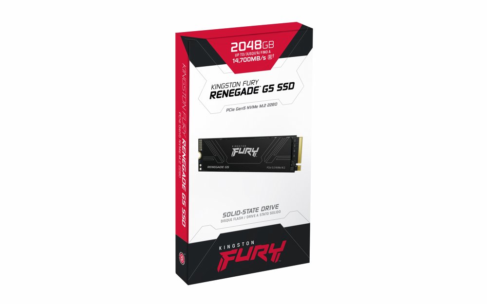 Kingston Fury Renegade G5 | 2TB NVMe SSD | M.2 | Gen5 | 14.700MB/s Lezen | 14.000MB/s Schrijven 5 Kingston Fury Renegade G5 | 2TB NVMe SSD | M.2 | Gen5 | 14.700MB/s Lezen | 14.000MB/s Schrijven - Afbeelding 5