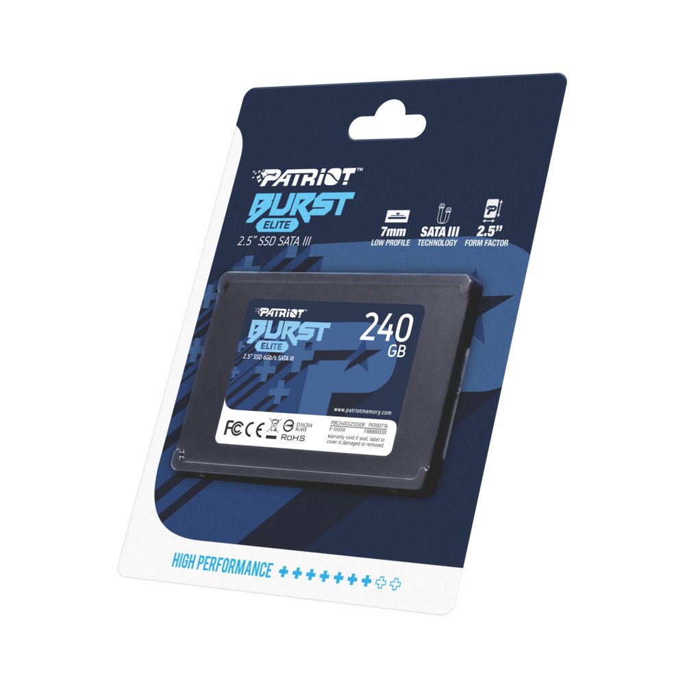 Patriot Burst Elite | 240GB SATA SSD | 2.5 inch | SATA III 9 Patriot Burst Elite | 240GB SATA SSD | 2.5 inch | SATA III - Afbeelding 9
