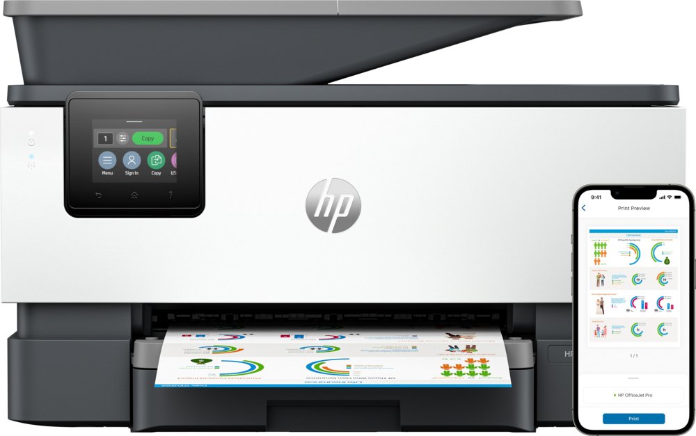 HP OfficeJet Pro 9120b | All-in-One Inkjetprinter | 4800 x 1200 DPI | Wi-Fi | Kleur | ADF 1 HP OfficeJet Pro 9120b | All-in-One Inkjetprinter | 4800 x 1200 DPI | Wi-Fi | Kleur | ADF