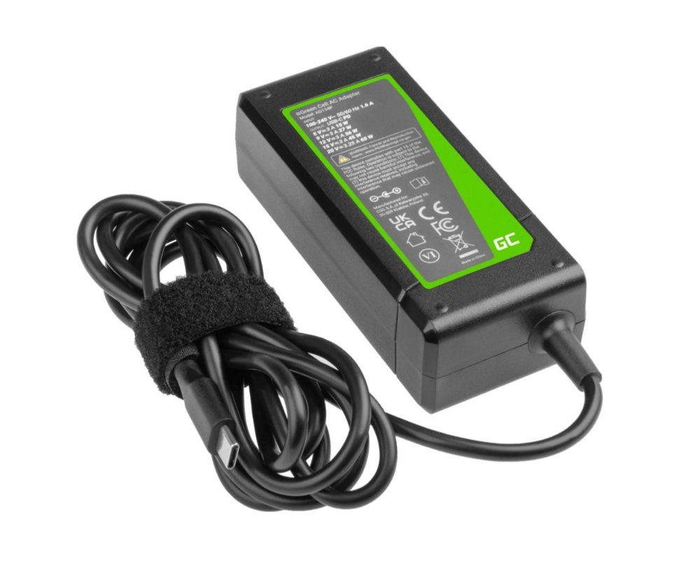 Green Cell PRO AD134P | Netvoeding | 20V | 3.25A | 65W 1 Green Cell PRO AD134P | Netvoeding | 20V | 3.25A | 65W