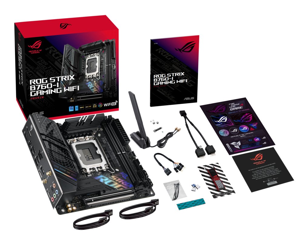 ASUS ROG STRIX B760-I GAMING WIFI | Socket LGA 1700 | Intel B760 | 2xDDR5 | Mini-ITX | Moederbord 13 ASUS ROG STRIX B760-I GAMING WIFI | Socket LGA 1700 | Intel B760 | 2xDDR5 | Mini-ITX | Moederbord - Afbeelding 13