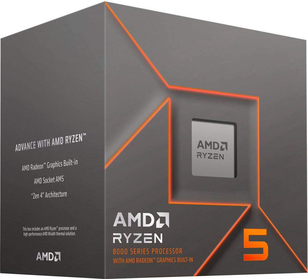 AMD Ryzen 5 8500G | 6 Core | 3,5GHz (5GHz Turbo) | AM5 | Processor | CPU 1 AMD Ryzen 5 8500G | 6 Core | 3
