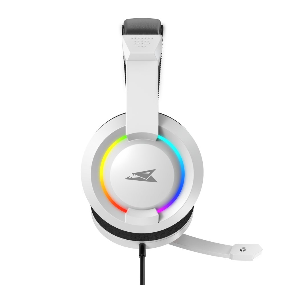Baracuda HYDRA RGB Rainbow | Gaming Headset 3,5mm & USB | Wit 5 Baracuda HYDRA RGB Rainbow | Gaming Headset 3,5mm & USB | Wit - Afbeelding 5