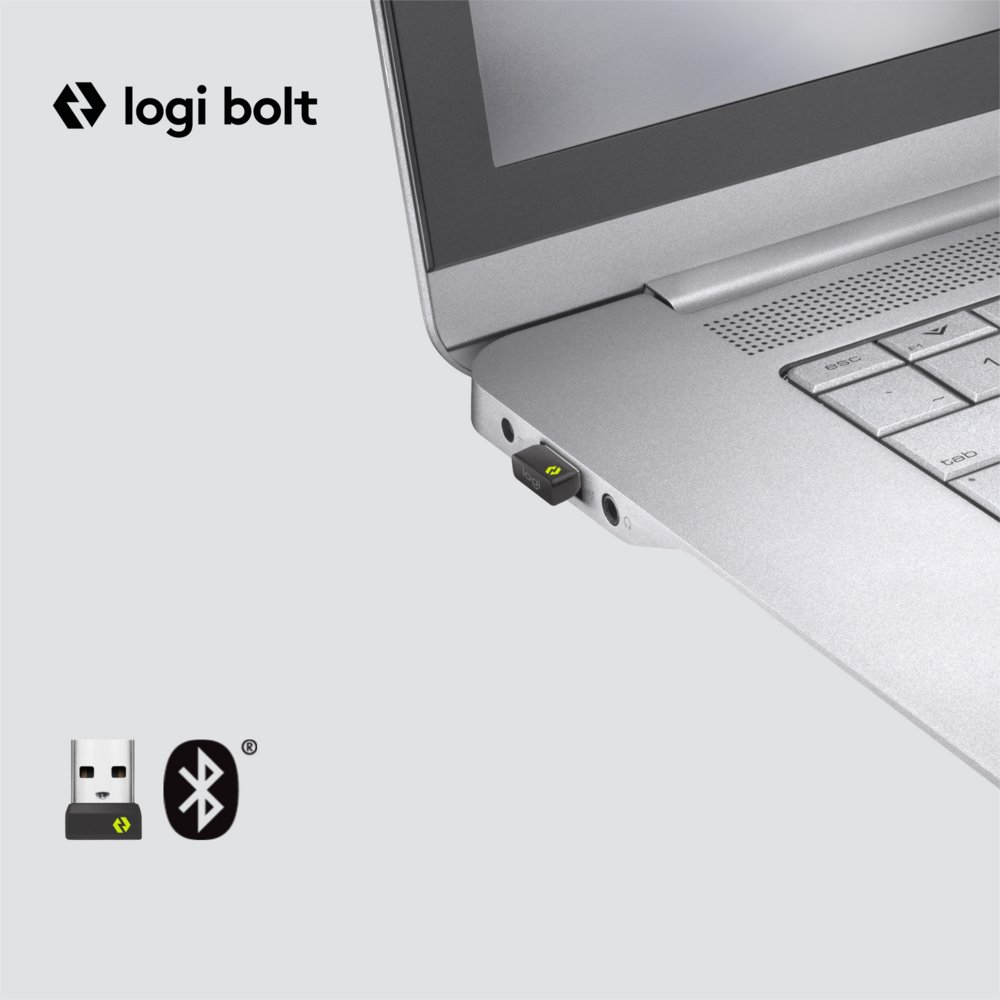 Logitech Lift for Business | Ergonomische Draadloze Muis | Rechtshandig | RF + Bluetooth | 4000 DPI | Grafiet 2 Logitech Lift for Business | Ergonomische Draadloze Muis | Rechtshandig | RF + Bluetooth | 4000 DPI | Grafiet - Afbeelding 2