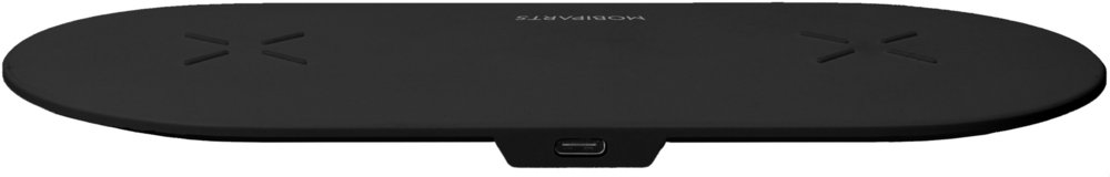 Mobiparts Dual Fast Wireless Charging Pad | Draadloze Oplader 10W Qi | Zwart 6 Mobiparts Dual Fast Wireless Charging Pad | Draadloze Oplader 10W Qi | Zwart - Afbeelding 6