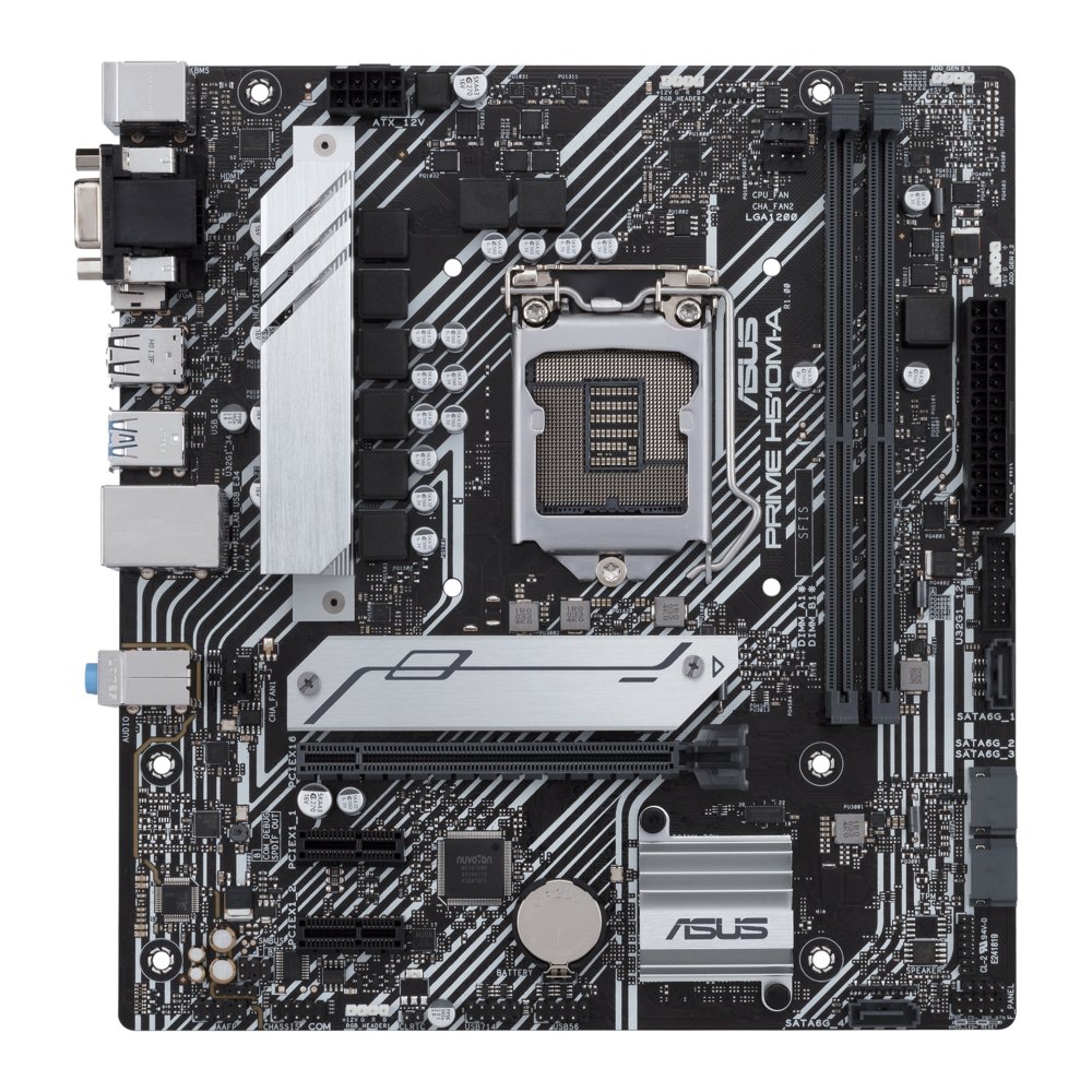 ASUS PRIME H510M-A ARGB | Socket LGA 1200 | Intel H510 | 2xDDR4 | Micro-ATX | Moederbord 2 ASUS PRIME H510M-A ARGB | Socket LGA 1200 | Intel H510 | 2xDDR4 | Micro-ATX | Moederbord - Afbeelding 2