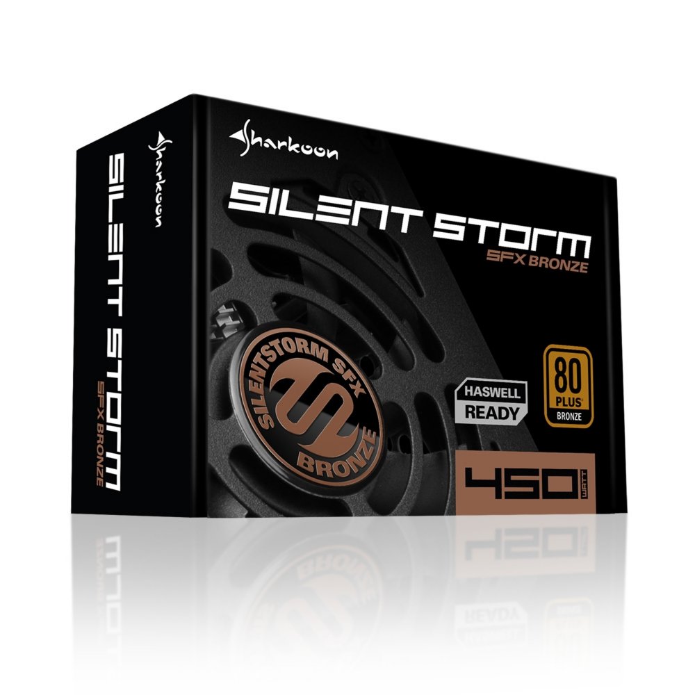 Sharkoon SilentStorm SFX Bronze | 450 Watt Bronze ATX PSU | Power Supply | Voeding 6 Sharkoon SilentStorm SFX Bronze | 450 Watt Bronze ATX PSU | Power Supply | Voeding - Afbeelding 6