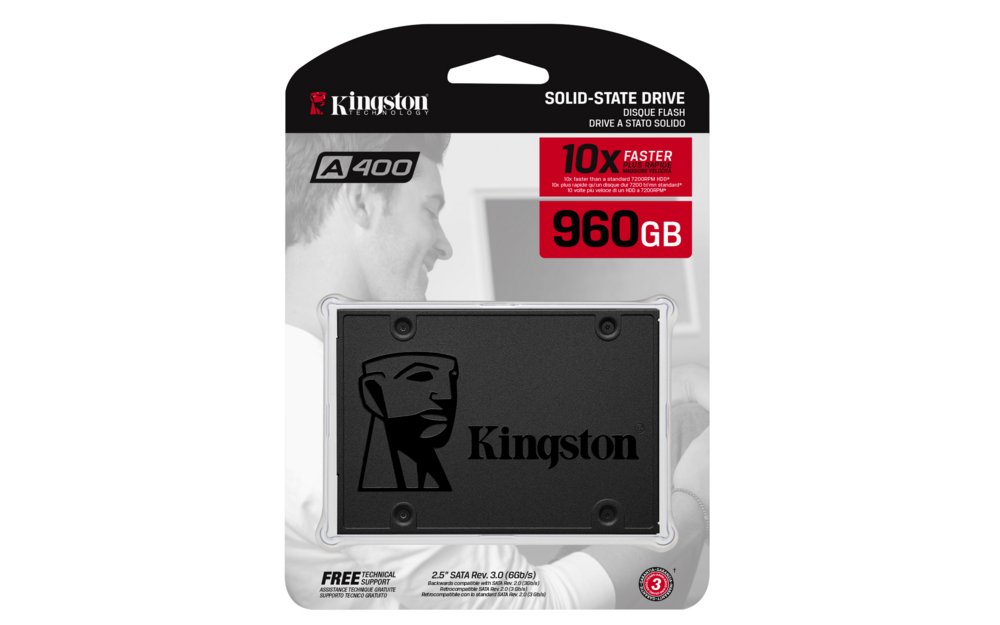 Kingston A400 | 960GB SATA SSD | 2.5'' | 500MB/s Lezen | 450MB/s Schrijven 3 Kingston A400 | 960GB SATA SSD | 2.5'' | 500MB/s Lezen | 450MB/s Schrijven - Afbeelding 3