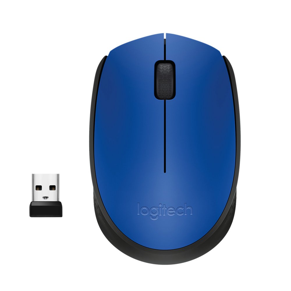 Logitech M171 | Draadloze Muis | Links- en Rechtshandig | RF | 1000 DPI | Zwart/Blauw 2 Logitech M171 | Draadloze Muis | Links- en Rechtshandig | RF | 1000 DPI | Zwart/Blauw - Afbeelding 2
