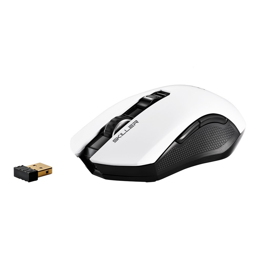 Sharkoon Skiller SGM3 | Draadloze Gaming Muis | Rechtshandig | RF + USB-A | 6000 DPI | Zwart 3 Sharkoon Skiller SGM3 | Draadloze Gaming Muis | Rechtshandig | RF + USB-A | 6000 DPI | Zwart - Afbeelding 3