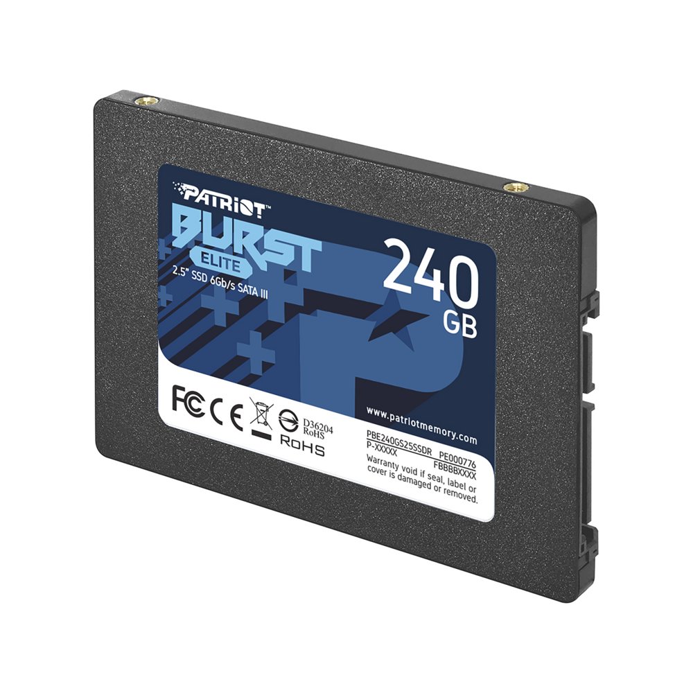 Patriot Burst Elite | 240GB SATA SSD | 2.5 inch | SATA III 3 Patriot Burst Elite | 240GB SATA SSD | 2.5 inch | SATA III - Afbeelding 3