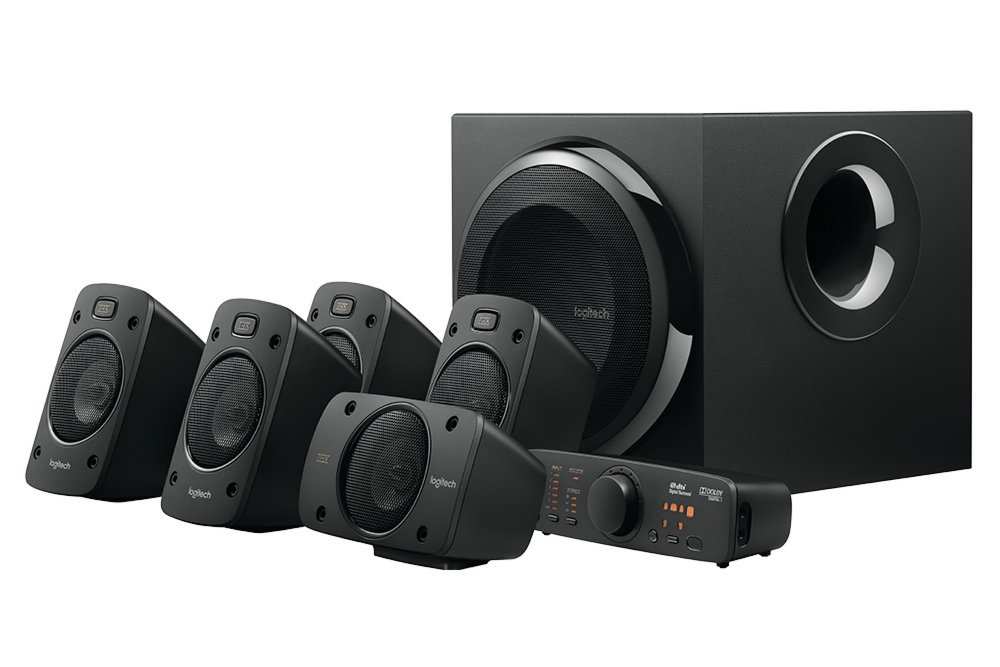 Logitech Z906 | 5.1 Surround Sound Speakerset | THX Gecertificeerd | 500W RMS | Digitale Decodering (Dolby Digital & DTS) 8 Logitech Z906 | 5.1 Surround Sound Speakerset | THX Gecertificeerd | 500W RMS | Digitale Decodering (Dolby Digital & DTS) - Afbeelding 8