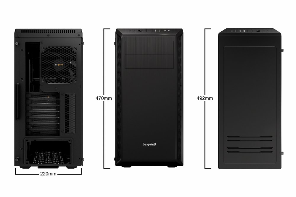 be quiet! Pure Base 600 Window | Midi Tower Case | Zwart 4 be quiet! Pure Base 600 Window | Midi Tower Case | Zwart - Afbeelding 4