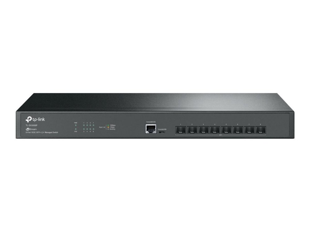 TP-Link TL-SX3008F | Managed L2+ Switch | 8 Poorten | 10G SFP+ | Rackmount 1 TP-Link TL-SX3008F | Managed L2+ Switch | 8 Poorten | 10G SFP+ | Rackmount