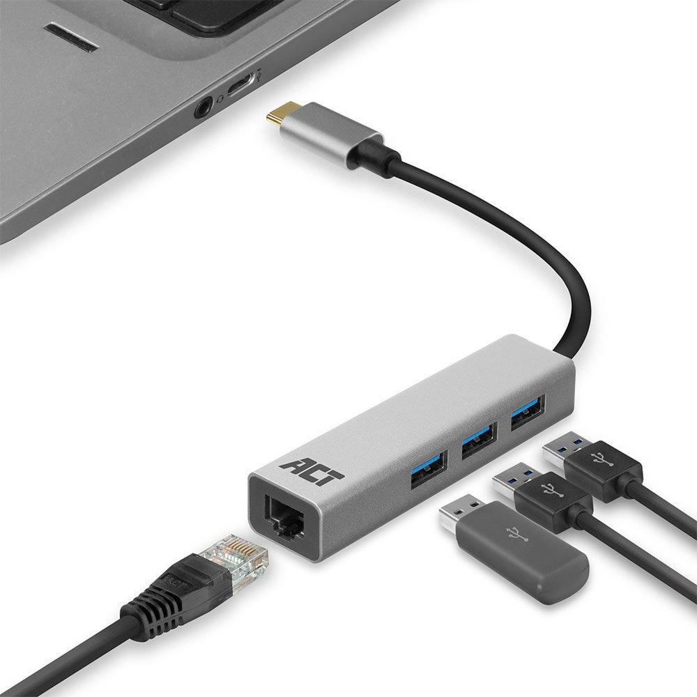 ACT AC7055 | 3-Poorts USB-C 3.2 (USB 3.0) Hub | Gigabit Ethernet Poort 5 ACT AC7055 | 3-Poorts USB-C 3.2 (USB 3.0) Hub | Gigabit Ethernet Poort - Afbeelding 5