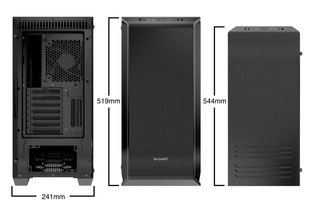 be quiet! Dark Base 700 | Midi Tower Case | Zwart 2 be quiet! Dark Base 700 | Midi Tower Case | Zwart - Afbeelding 2