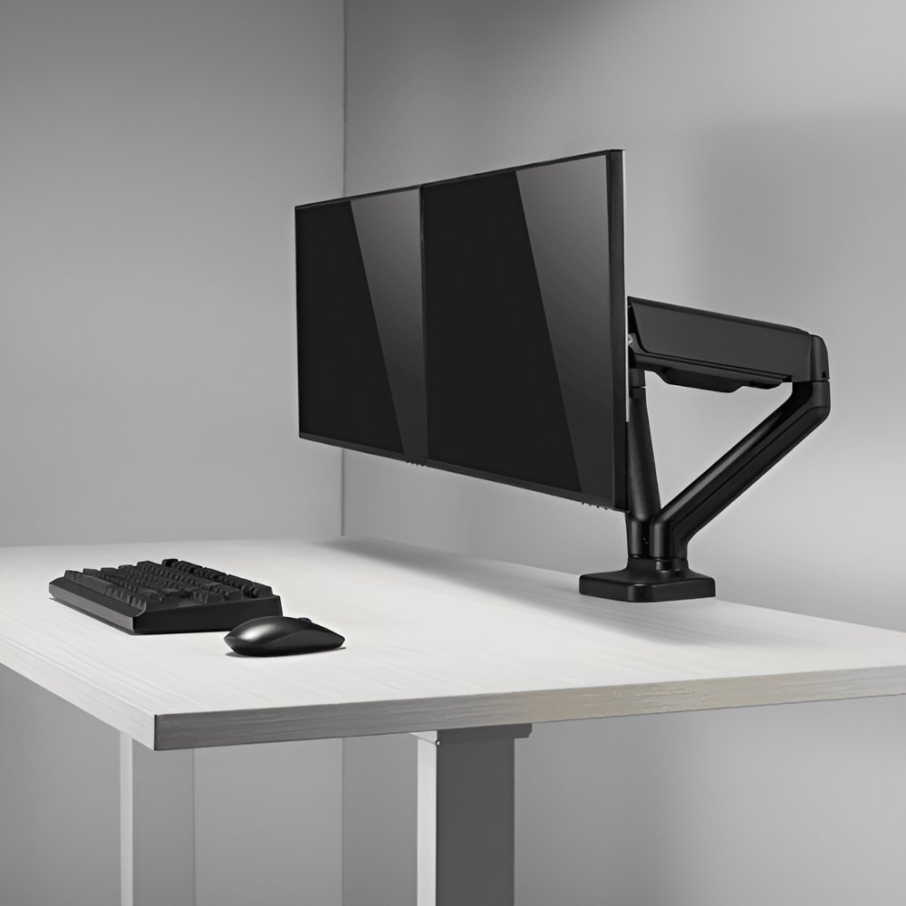 SBOX Flex LCD-S024-2 | Verstelbare Monitor-bureaubeugel | Tot 32" | Max 9kg | VESA 100x100 | 2 Monitoren 7 SBOX Flex LCD-S024-2 | Verstelbare Monitor-bureaubeugel | Tot 32" | Max 9kg | VESA 100x100 | 2 Monitoren - Afbeelding 7