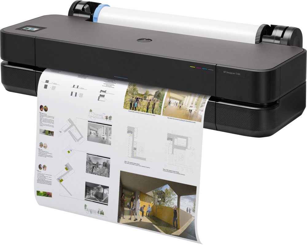 HP DesignJet T230 24'' Grootformaat Inkjetprinter | 2400 x 1200 DPI | Wifi | Kleur 4 HP DesignJet T230 24'' Grootformaat Inkjetprinter | 2400 x 1200 DPI | Wifi | Kleur - Afbeelding 4