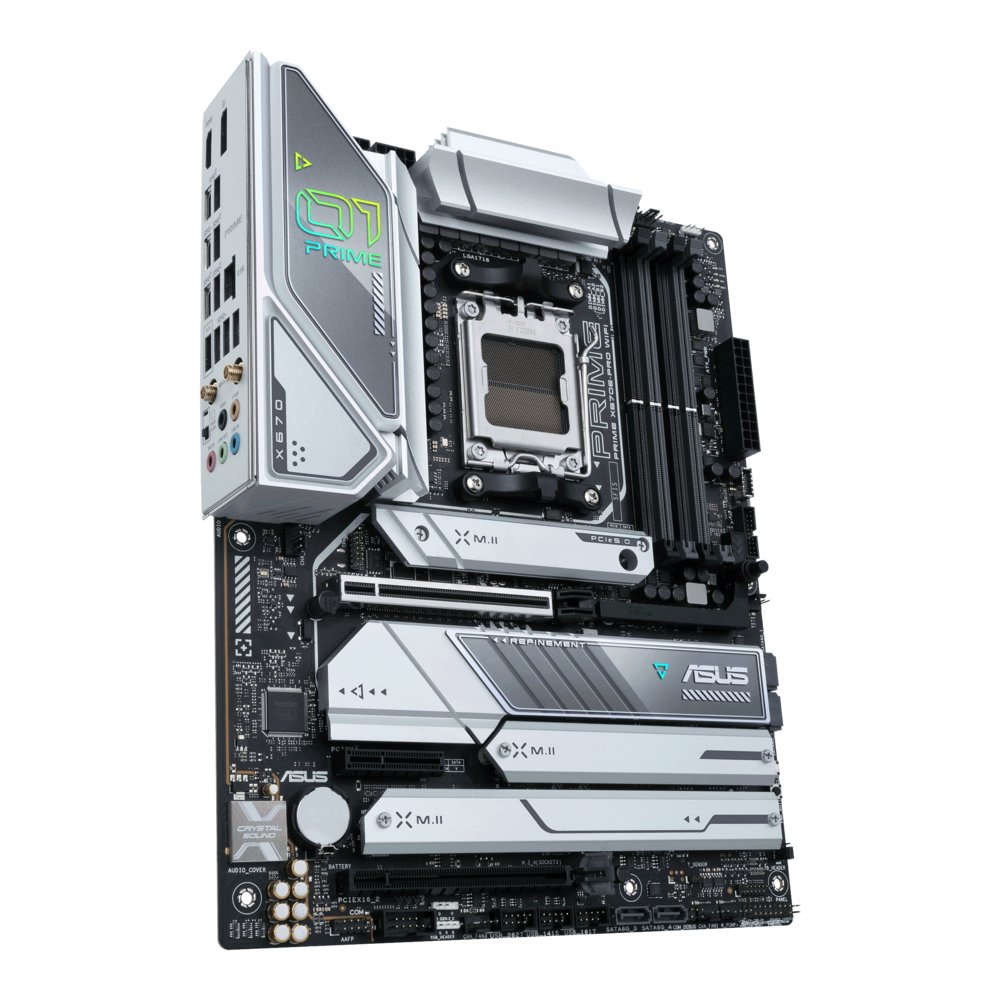 ASUS PRIME X670E-PRO WIFI | Socket AM5 | Intel X670 | 4xDDR5 | ATX | Moederbord 4 ASUS PRIME X670E-PRO WIFI | Socket AM5 | Intel X670 | 4xDDR5 | ATX | Moederbord - Afbeelding 4