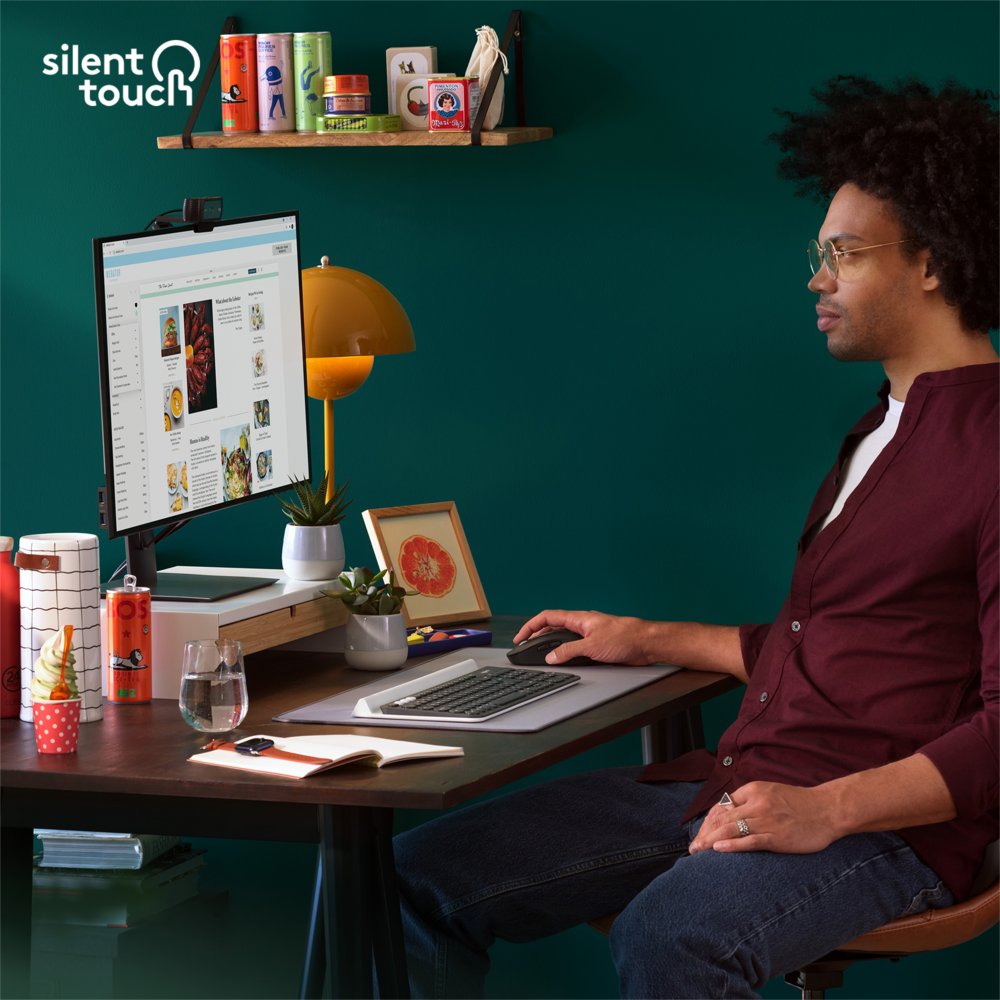Logitech Signature M650 | Draadloze Muis | RF-Draadloos + Bluetooth | 1000 DPI | Grafiet 4 Logitech Signature M650 | Draadloze Muis | RF-Draadloos + Bluetooth | 1000 DPI | Grafiet - Afbeelding 4