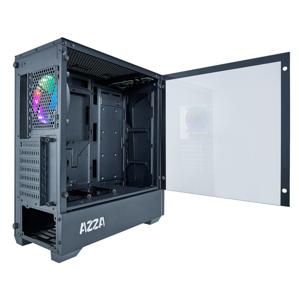Azza Apollo 430 RGB | Midi Tower Case | Zwart 6 Azza Apollo 430 RGB | Midi Tower Case | Zwart - Afbeelding 6