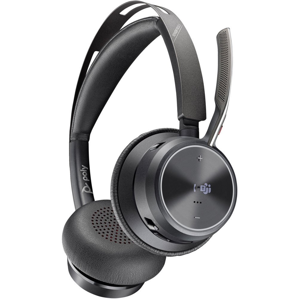 HP Poly Voyager Focus 2 MS Stereo | Bluetooth Headset (ANC) | USB-C (met USB-A Adapter) | Zwart 3 HP Poly Voyager Focus 2 MS Stereo | Bluetooth Headset (ANC) | USB-C (met USB-A Adapter) | Zwart - Afbeelding 3