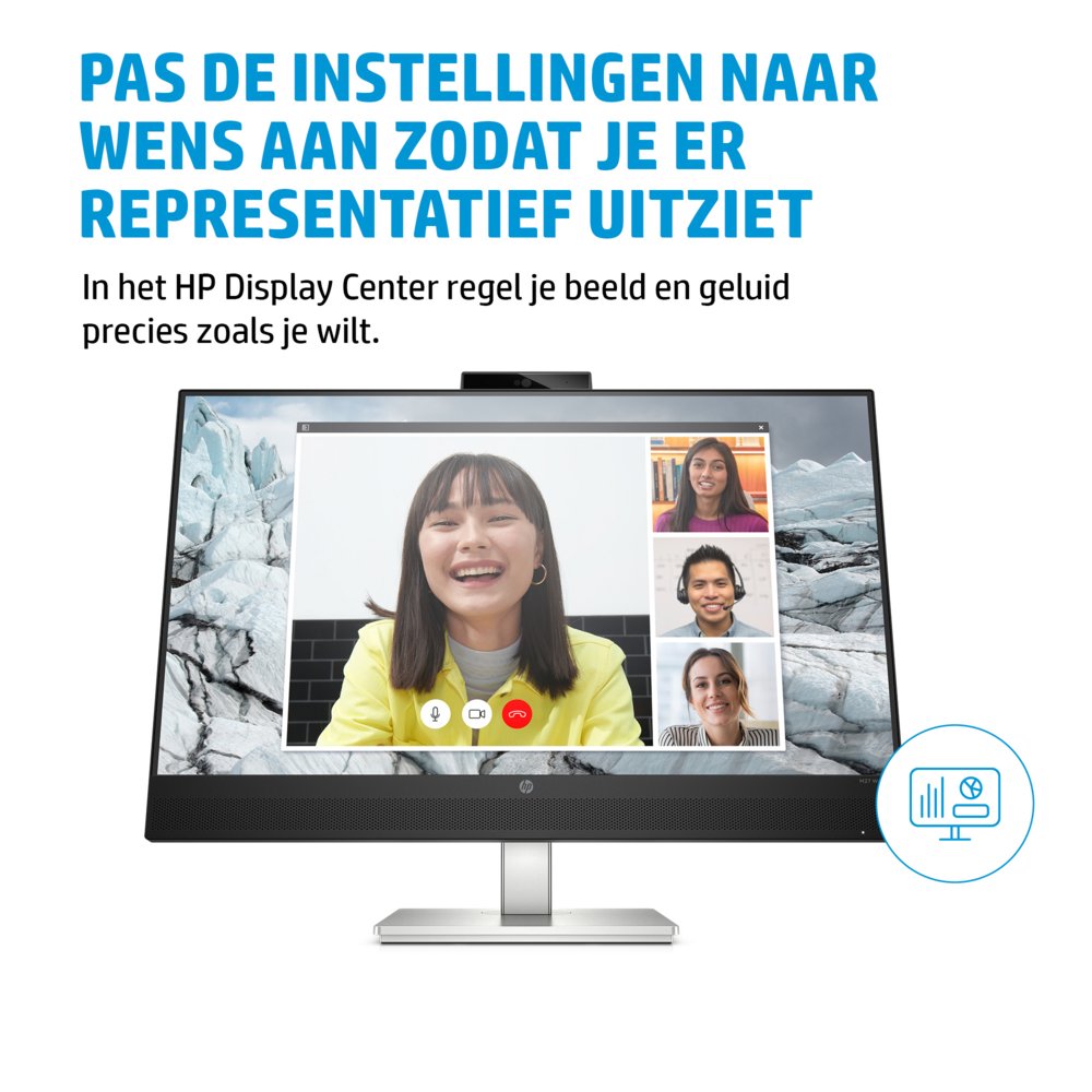 HP E34m G4 34" | 3440x1440 VA | 75Hz | Curved | USB-C | Webcam, Speakers, Microphone | Conference Monitor | Ergonomic Adjustments 11 HP E34m G4 34" | 3440x1440 VA | 75Hz | Curved | USB-C | Webcam, Speakers, Microphone | Conference Monitor | Ergonomic Adjustments - Afbeelding 11