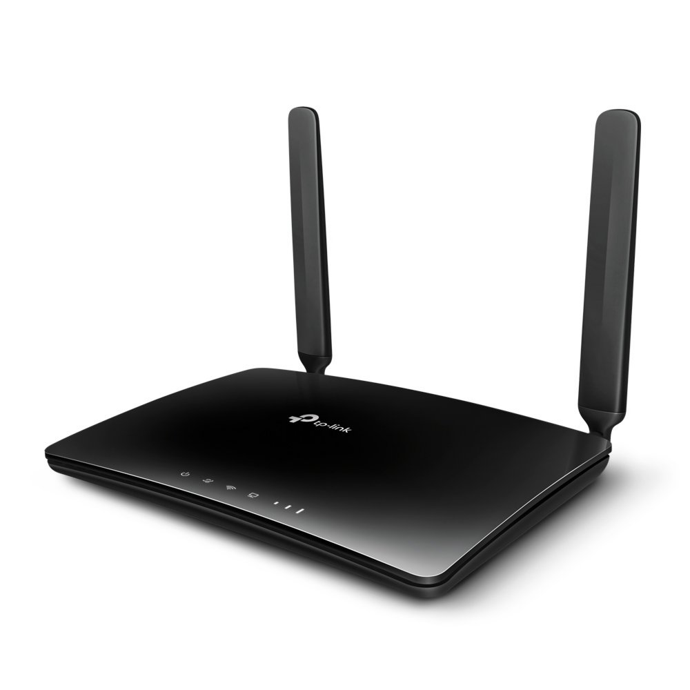 TP-Link Archer MR400 | Draadloze Dual-band Router (2.4 GHz / 5 GHz) | 4G LTE Modem | AC1200 (tot 300 + 867 Mbit/s) | Zwart 4 4 GHz) | Zwart