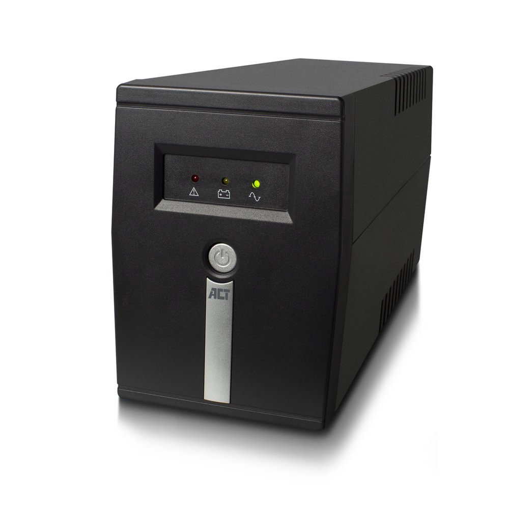 ACT AC2305 Line-Interactive UPS | 600 VA | 2 Stopcontacten (1x C13, 1x Type F) | AVR Spanningstabilisatie | Bescherming tegen Stroomstoringen 1 ACT AC2305 Line-Interactive UPS | 600 VA | 2 Stopcontacten (1x C13