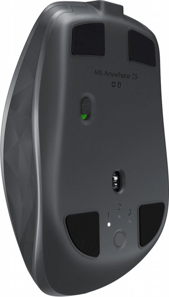 Logitech MX Anywhere 2S | Draadloze Muis | Rechtshandig | Bluetooth | 4000 DPI | Grafiet 2 Logitech MX Anywhere 2S | Draadloze Muis | Rechtshandig | Bluetooth | 4000 DPI | Grafiet - Afbeelding 2