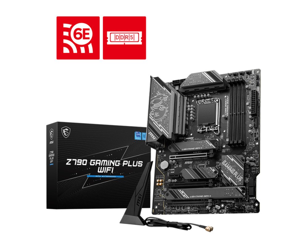 MSI Z790 GAMING PLUS WIFI | Socket LGA 1700 | Intel Z790 | 4xDDR5 | ATX | Moederbord 1 MSI Z790 GAMING PLUS WIFI | Socket LGA 1700 | Intel Z790 | 4xDDR5 | ATX | Moederbord