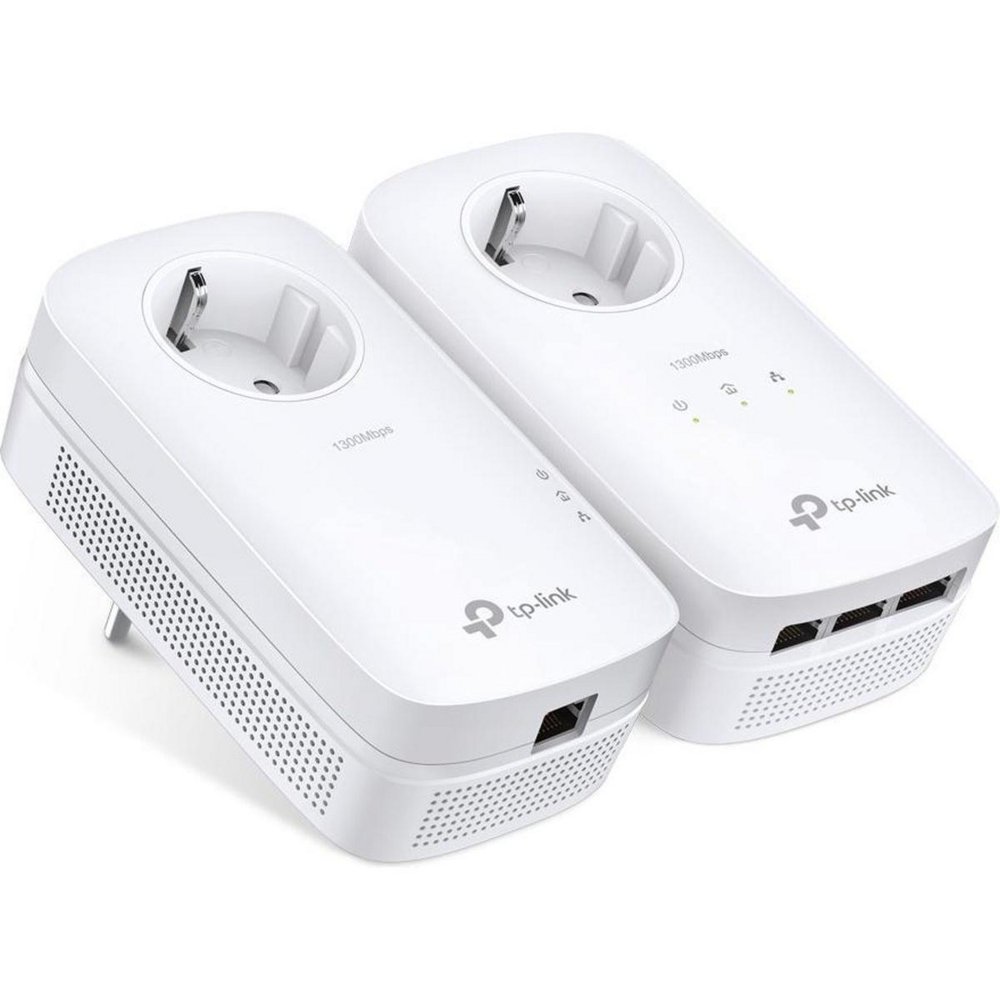 TP-Link TL-PA8033P KIT | Powerline Adapter Set | 1300 Mbps | 3x Gigabit Ethernet | Met Stopcontact | Wit 1 TP-Link TL-PA8033P KIT | Powerline Adapter Set | 1300 Mbps | 3x Gigabit Ethernet | Met Stopcontact | Wit